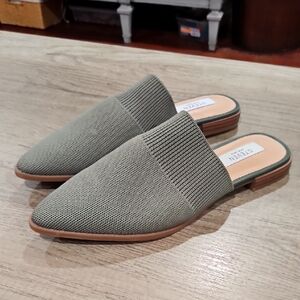 Steven New York  Olive Knit Slip-On Mules size 7.5